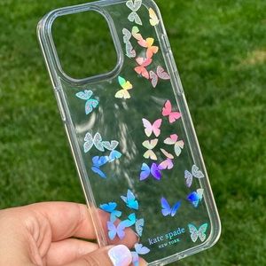 Kate Spade iPhone 12 Pro Max Case - “Butterfly Cluster Iridescent”